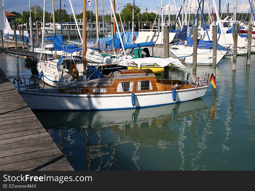 Yachts and boats at berth