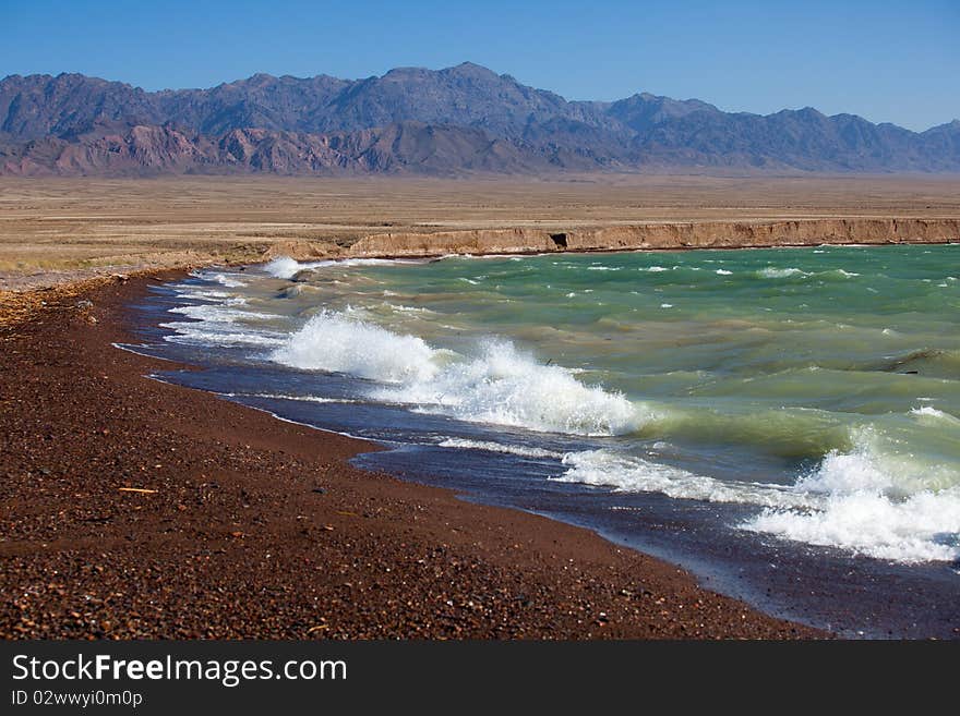 Beautiful landscape the sea near mountains. Beautiful landscape the sea near mountains