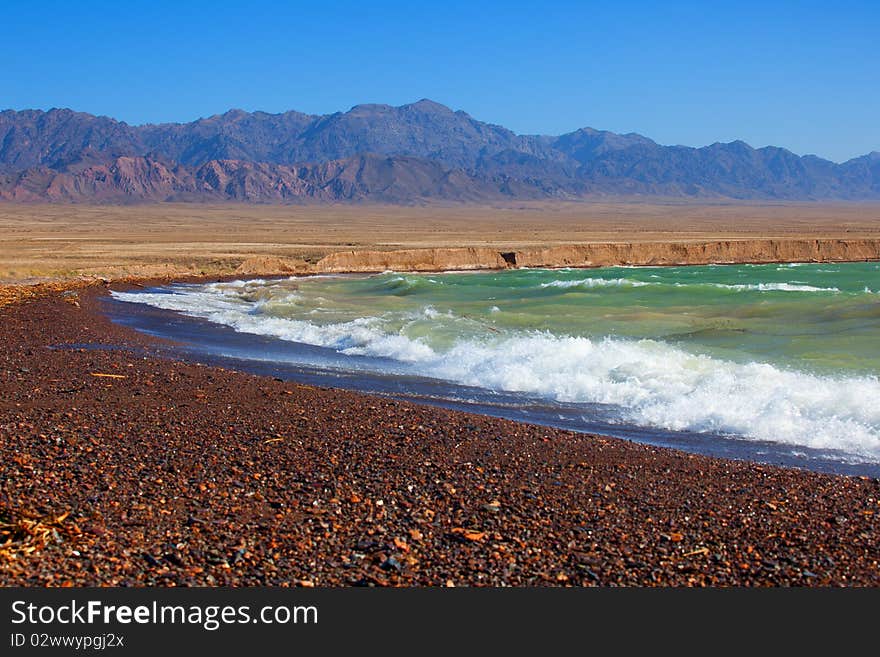 Beautiful landscape of the sea with waves. Beautiful landscape of the sea with waves