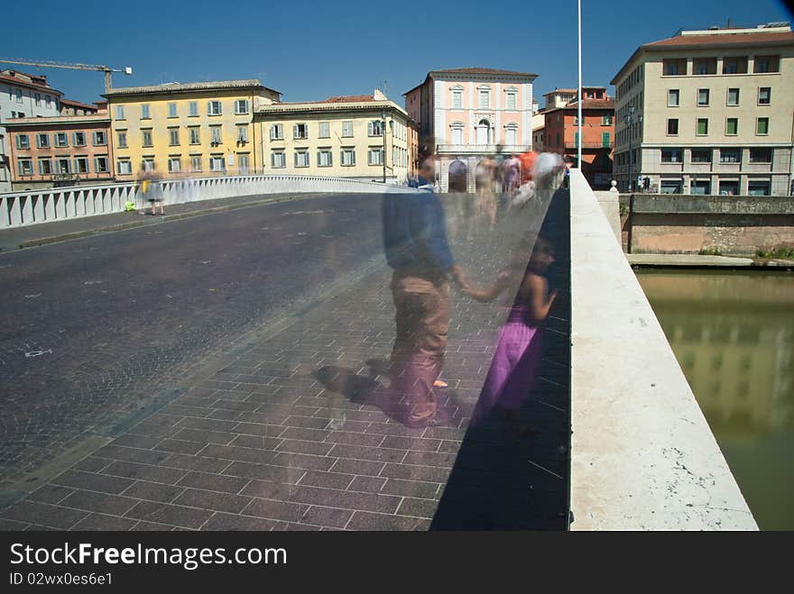 Long Exposure of Lungarni in Pisa, Italy