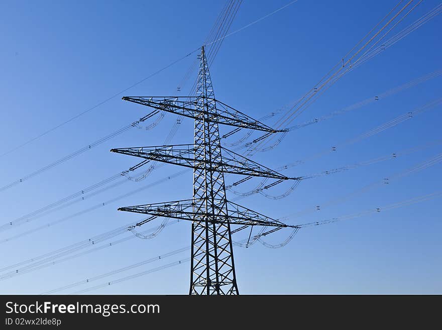 Electrical power plant with sky