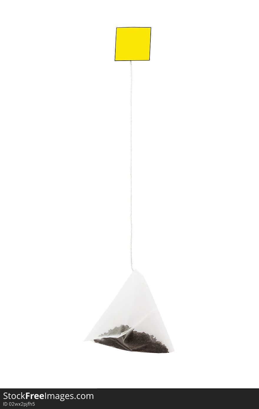 Tea in bags on a white background