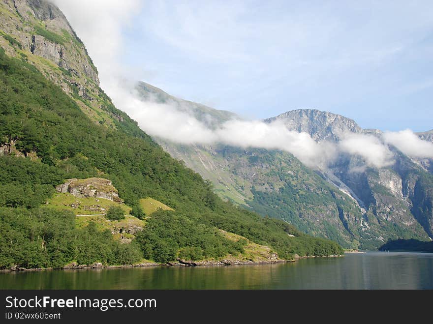 Naeroyfjord is one of the worlds most beautiful fjord. Naeroyfjord is one of the worlds most beautiful fjord