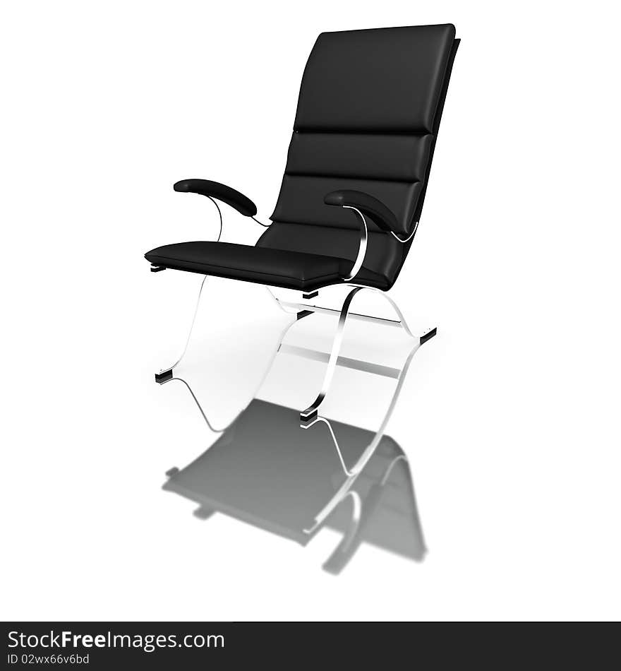 High resolution 3d render of a modern chair