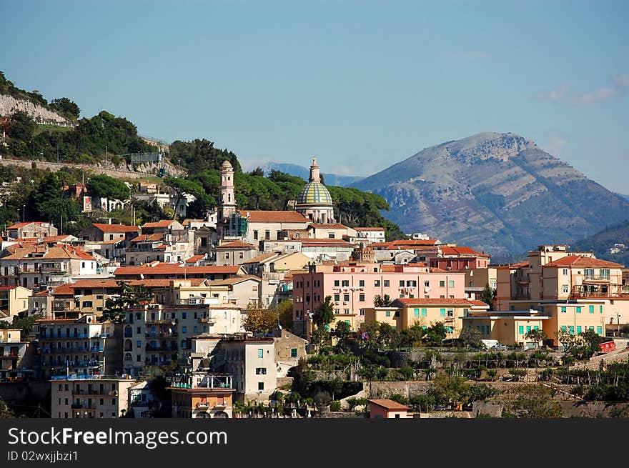 Amalfi Coast - Close-Up of Vietri sul Mare