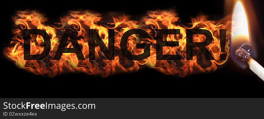 Burning Hot Danger Sign