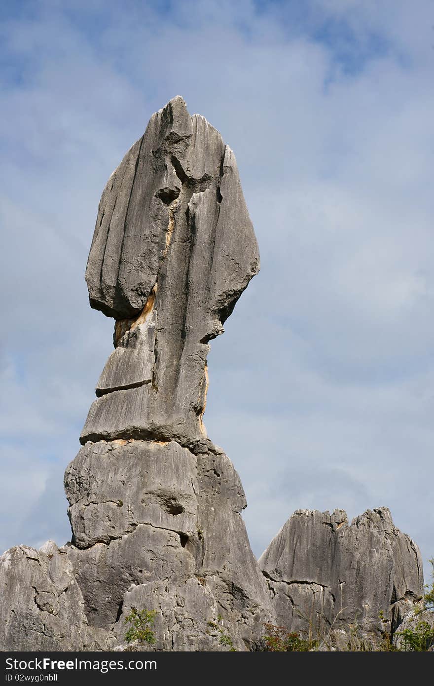 The stone forrest near Kunming in China