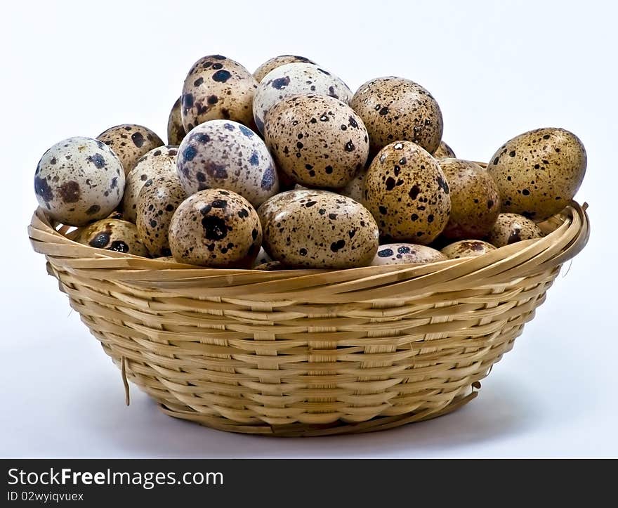 Quail Eggs In The Basket