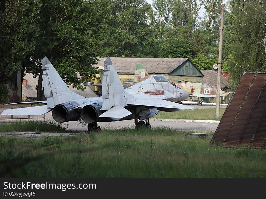 Obsolete Russian fighter