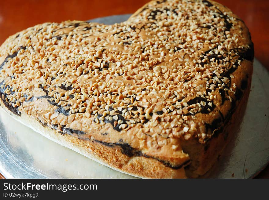 Close up of cake on the table