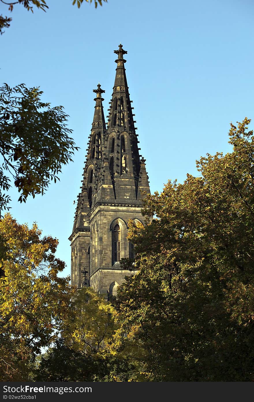 Colorful Prague Gothic Castle