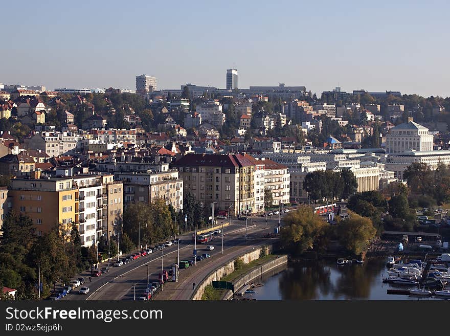 Prague roof tops