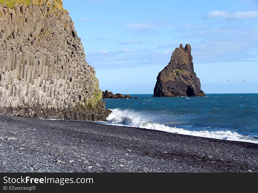 Cliff Vik in Iceland