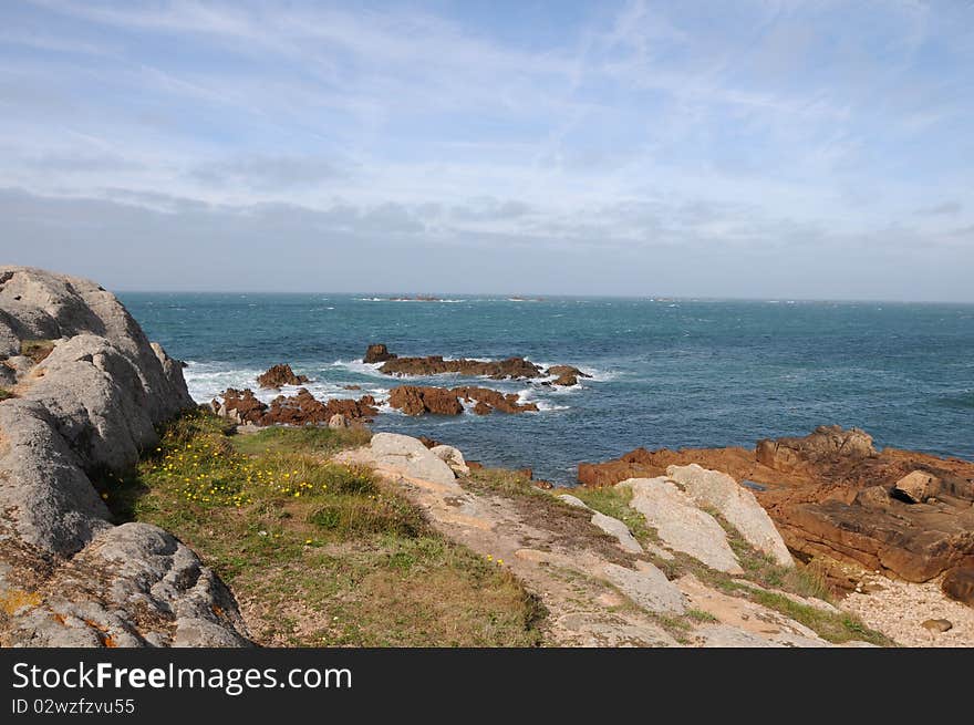 Coastline At Les Grandes Rocques, Guernsey