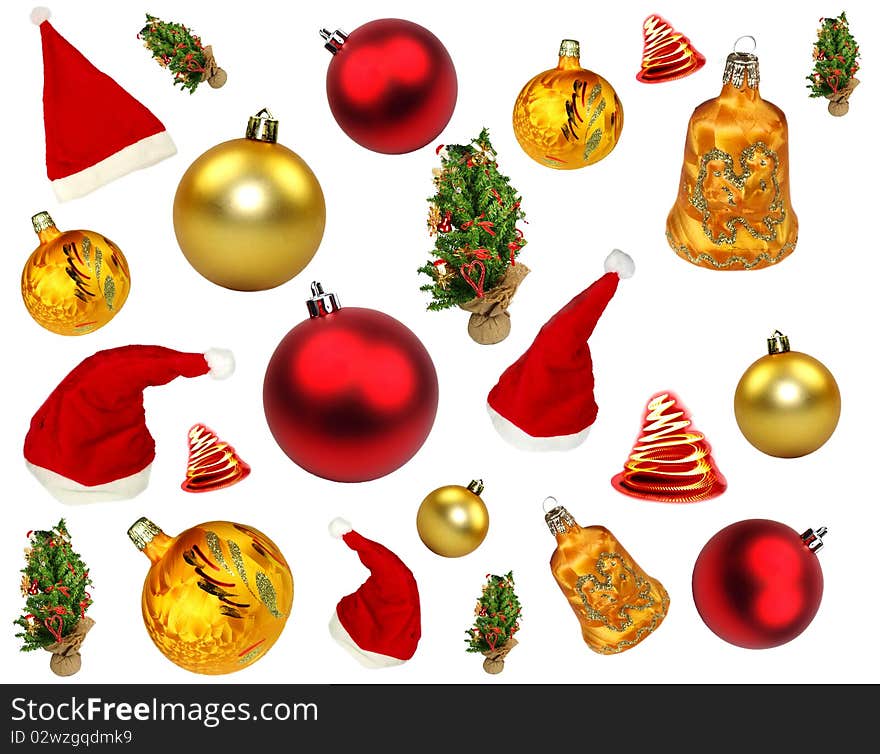 Various kinds of chrismtas icons isolated on white background. Various kinds of chrismtas icons isolated on white background