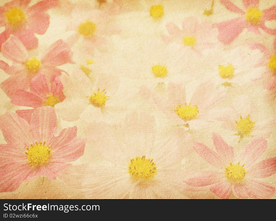 Vintage floral  paper textures.  old paper stuff