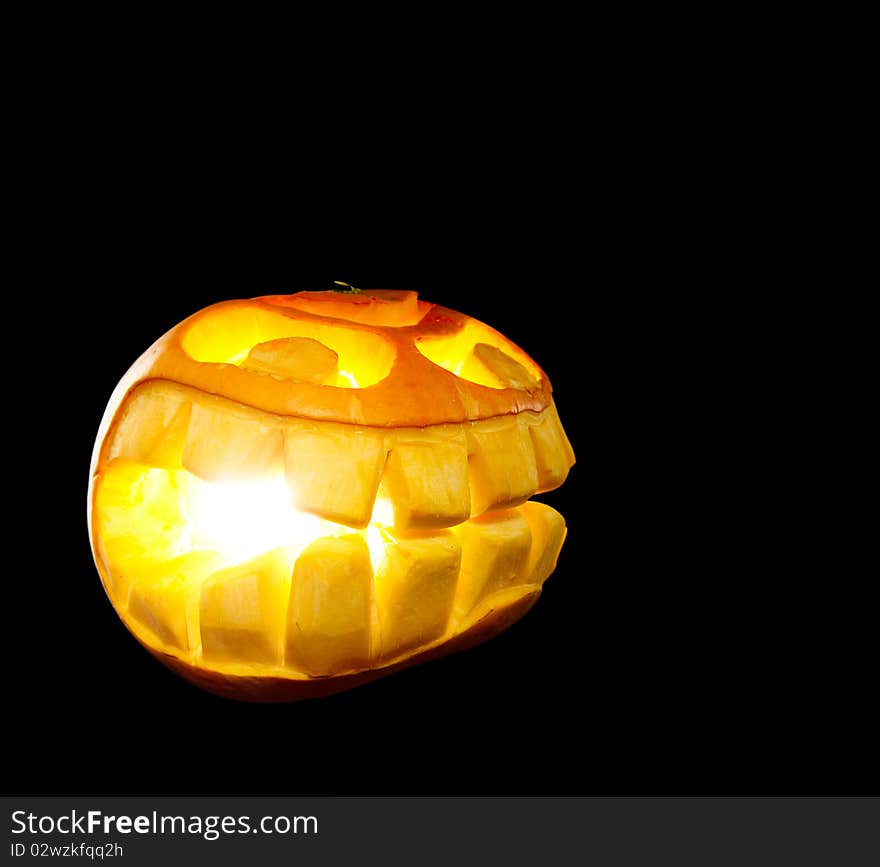 Orange Smiling Pumpkin