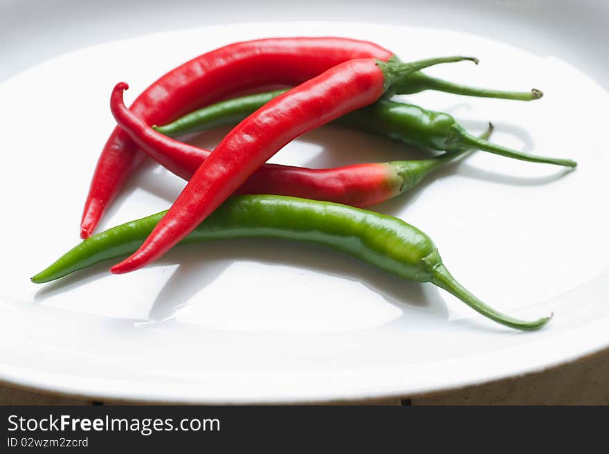 Hot paprika isolated on white background. Hot paprika isolated on white background