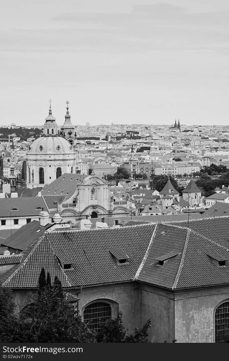 Panoramic of Prague (Czech republic)