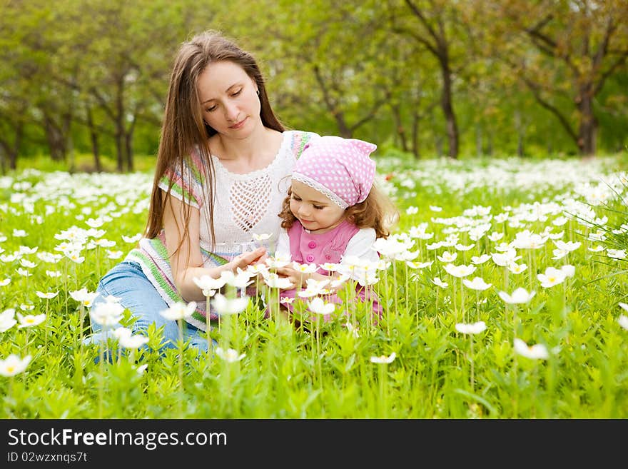 White flowers