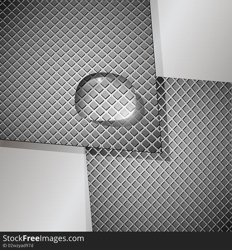 Abstract metal background. Vector illustration.