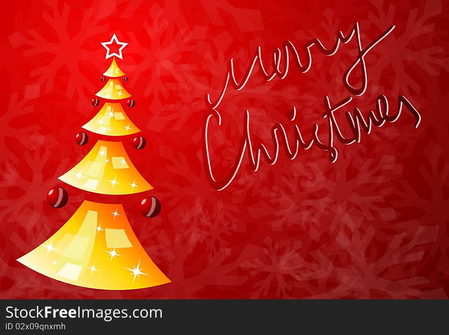 Graphic illustration of Christmas Tree