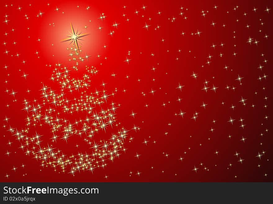 Graphic illustration of Christmas Tree