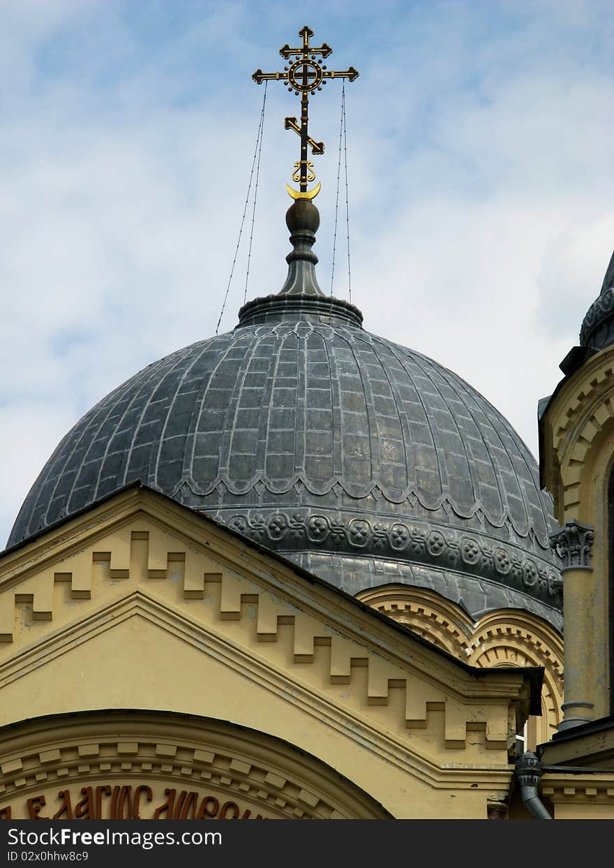 A dome of the Exaltation of the Cross Cathedral