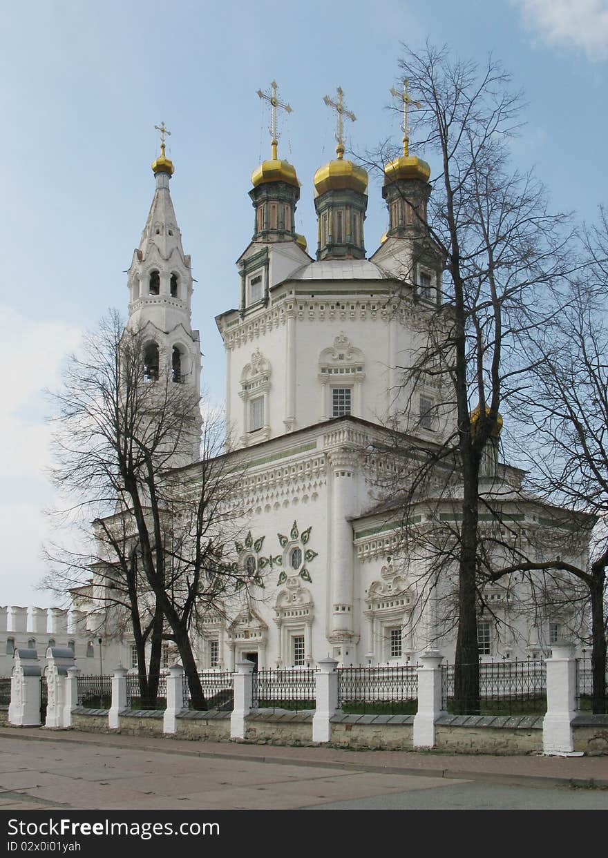 Trinity Cathedral in Verhoturie built in the very beginning of the 18th century