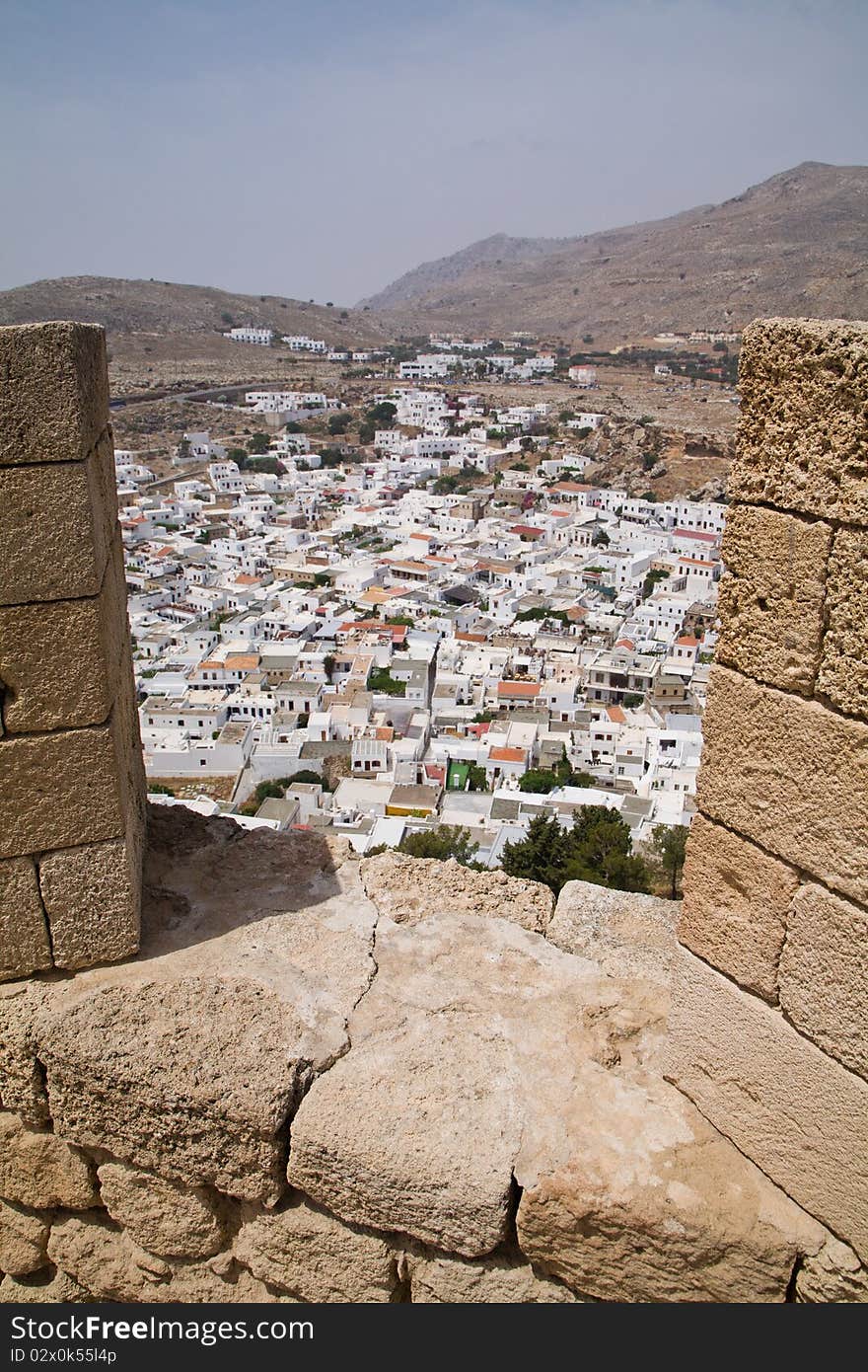 Lindos Town from the Acropolis