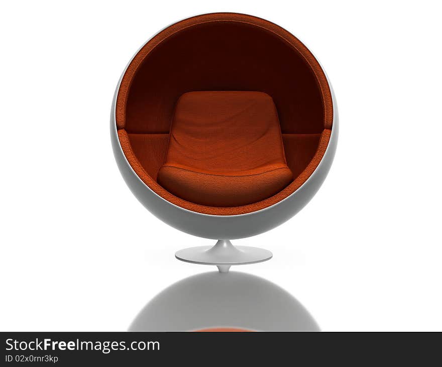 High resolution 3d render of a modern chair