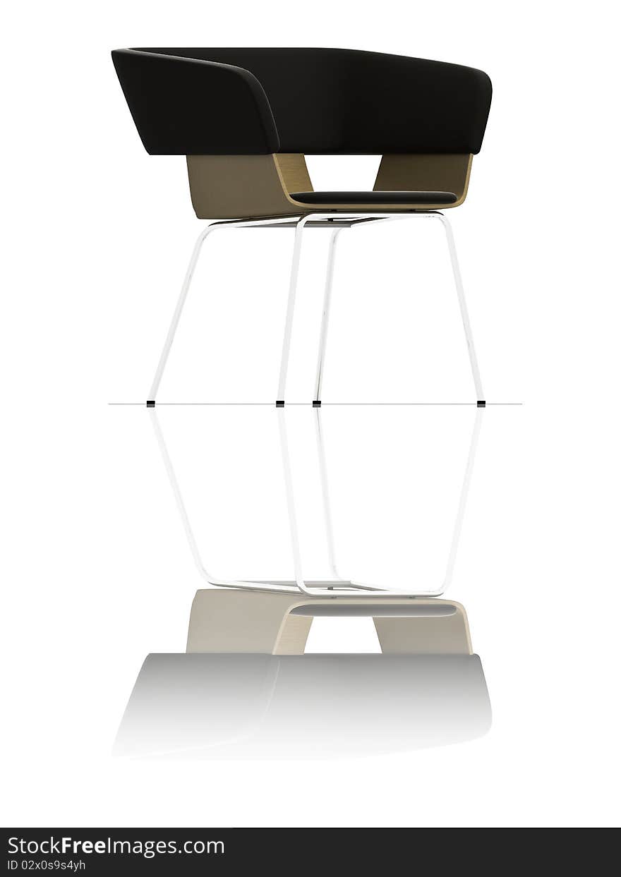 High resolution 3d render of a modern chair