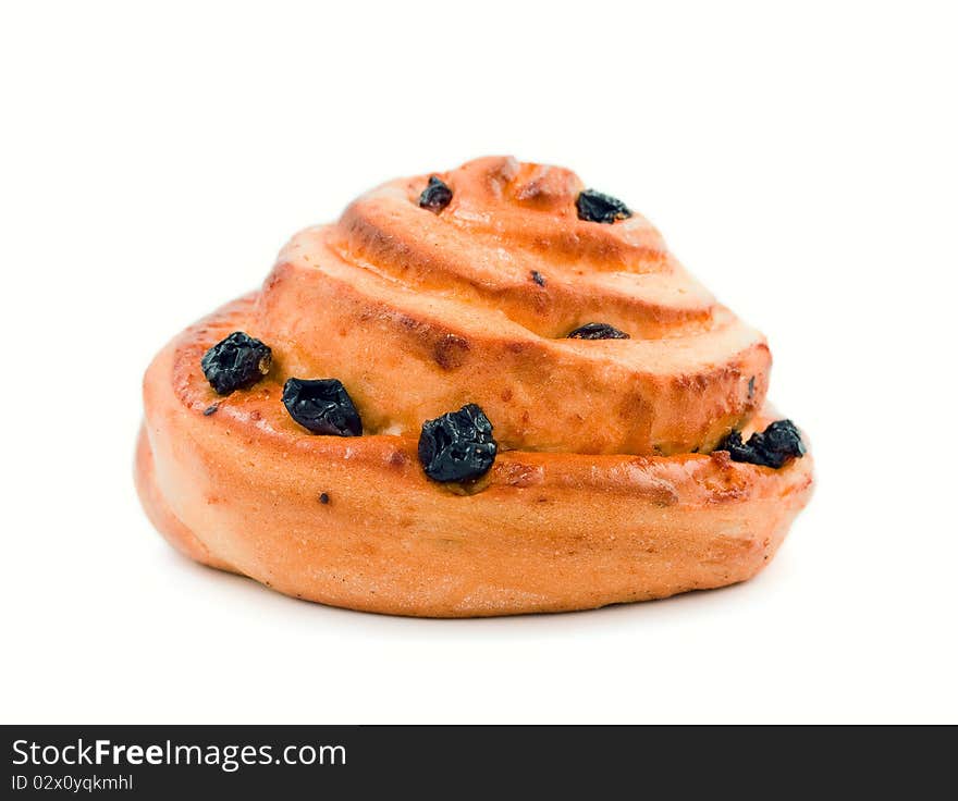 Freshly baked tasty sweet bread with raisins. Freshly baked tasty sweet bread with raisins