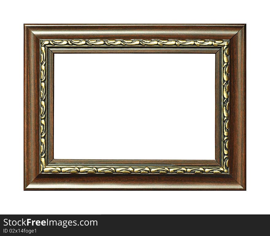 Isolated frame on white background