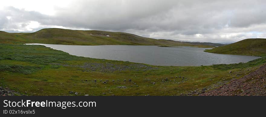 Wild lanscape of Finnmark