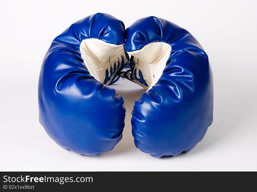 Pair Of Boxing Gloves On White