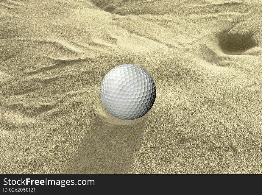 Ball In Sand Trap