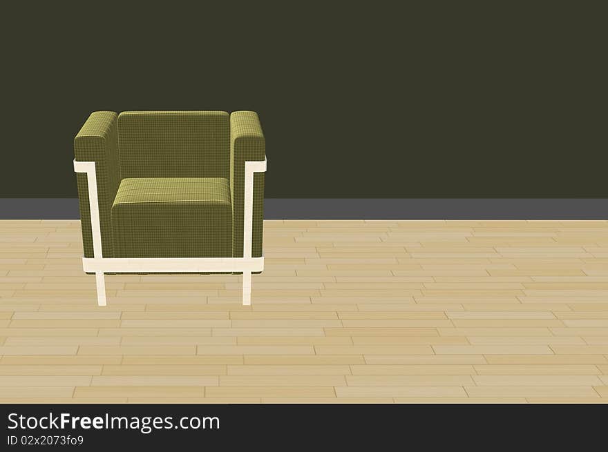 Simple 3d furniture render background design. Simple 3d furniture render background design