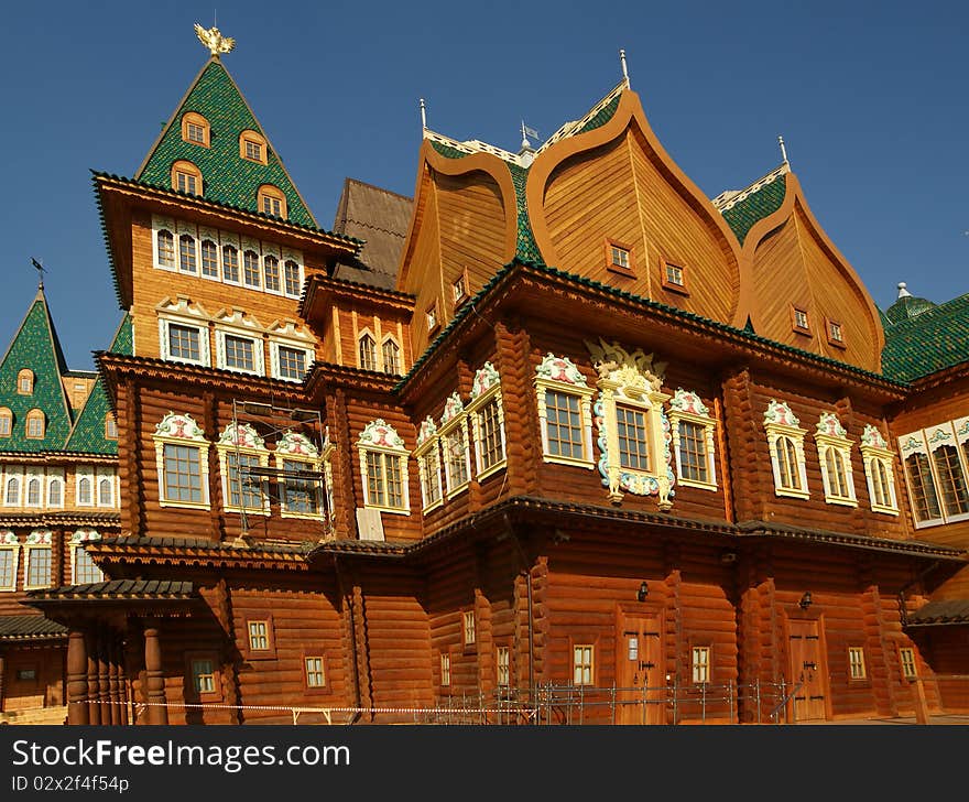 Wooden palace in Kolomenskoe. Reconstruction