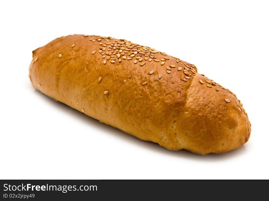 Bread on a white background