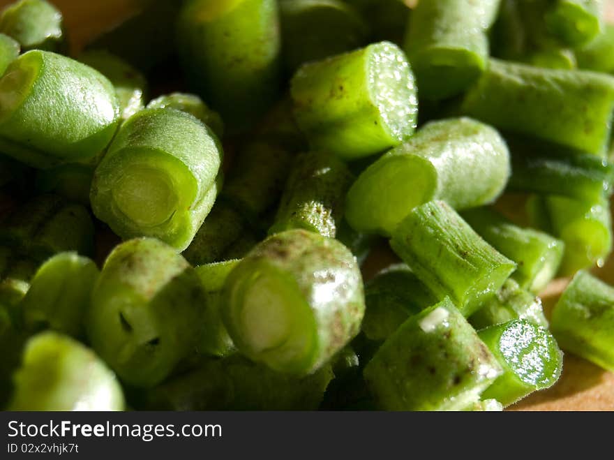 Fresh Green Beans Cut In Pieces