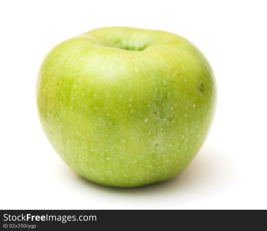 Picture ripe apples isolated on a white background. studio.