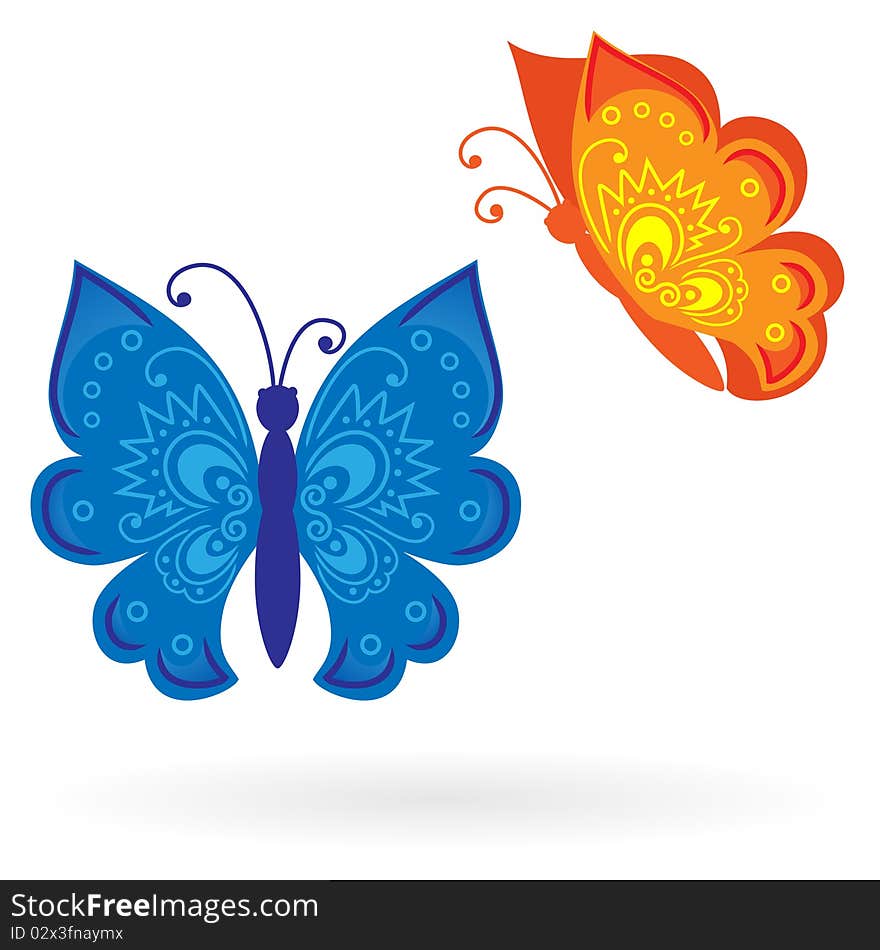 The beautiful butterfly,  illustration