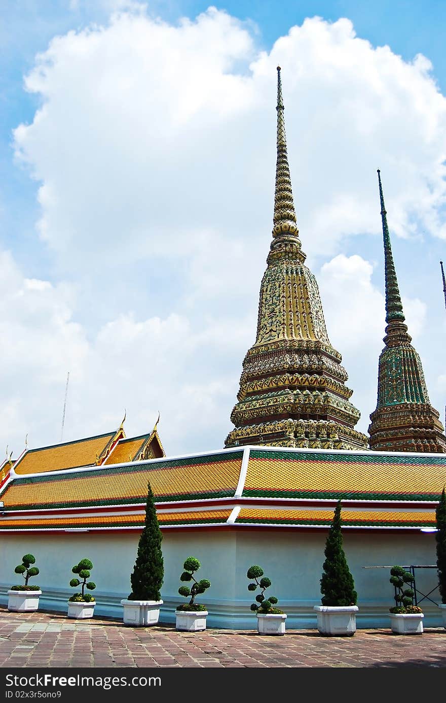 Wat Pho Buddha Temple in Bangkok, Thailand. Wat Pho Buddha Temple in Bangkok, Thailand