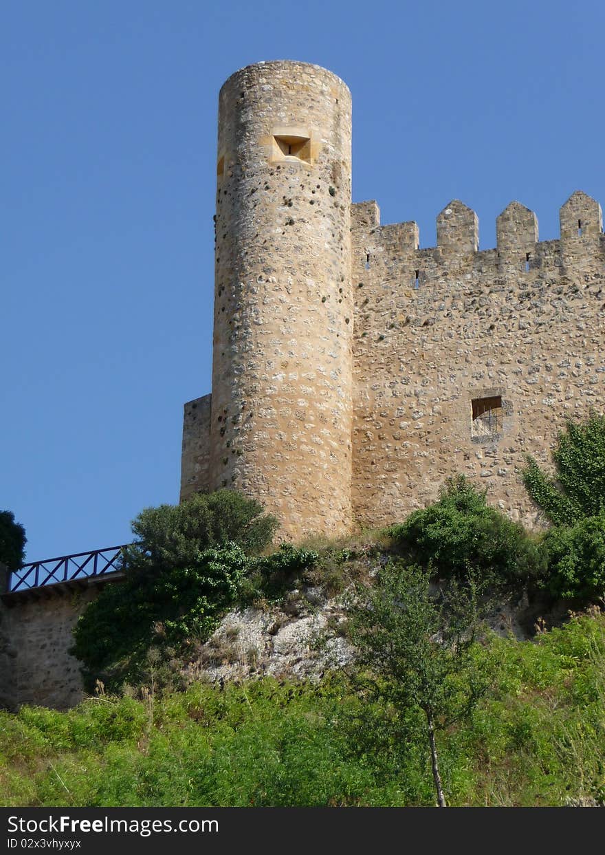 The Castle of Frias, the famous castle of that village in Burgos, Spain. The Castle of Frias, the famous castle of that village in Burgos, Spain