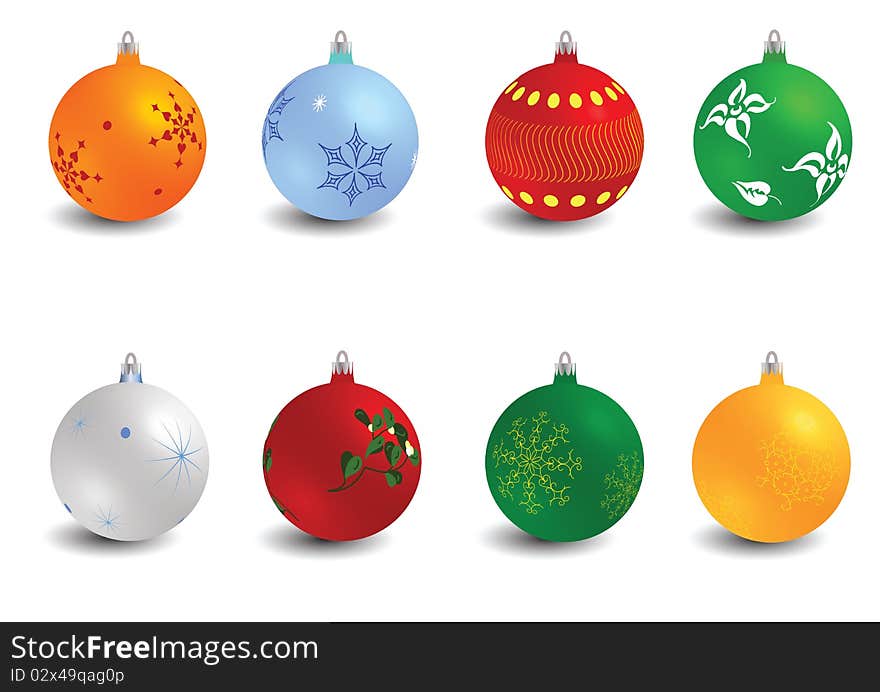 Christmas balls set