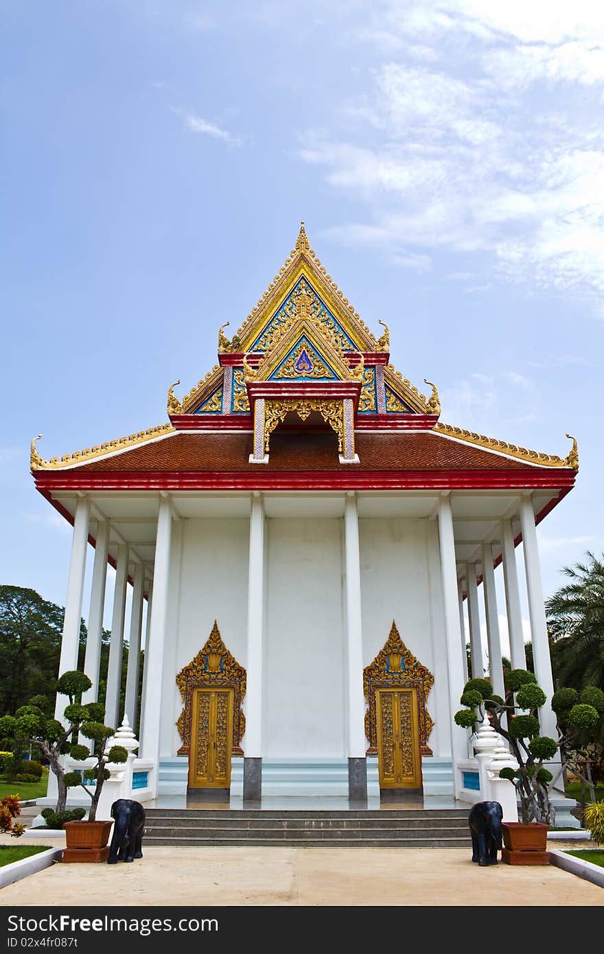 Church In Temple Angthong Thailand