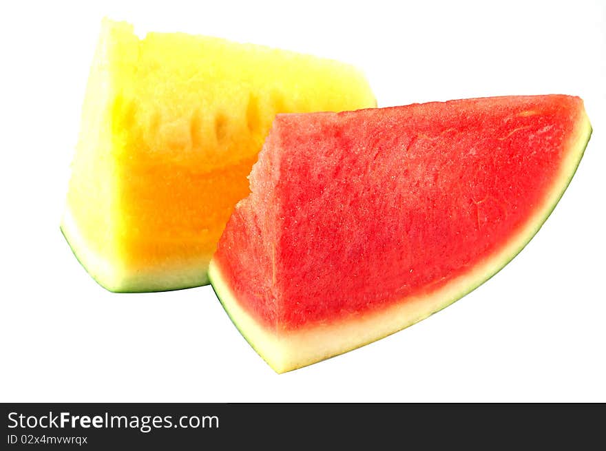 Yellow watermelon it is amazing color. Yellow watermelon it is amazing color