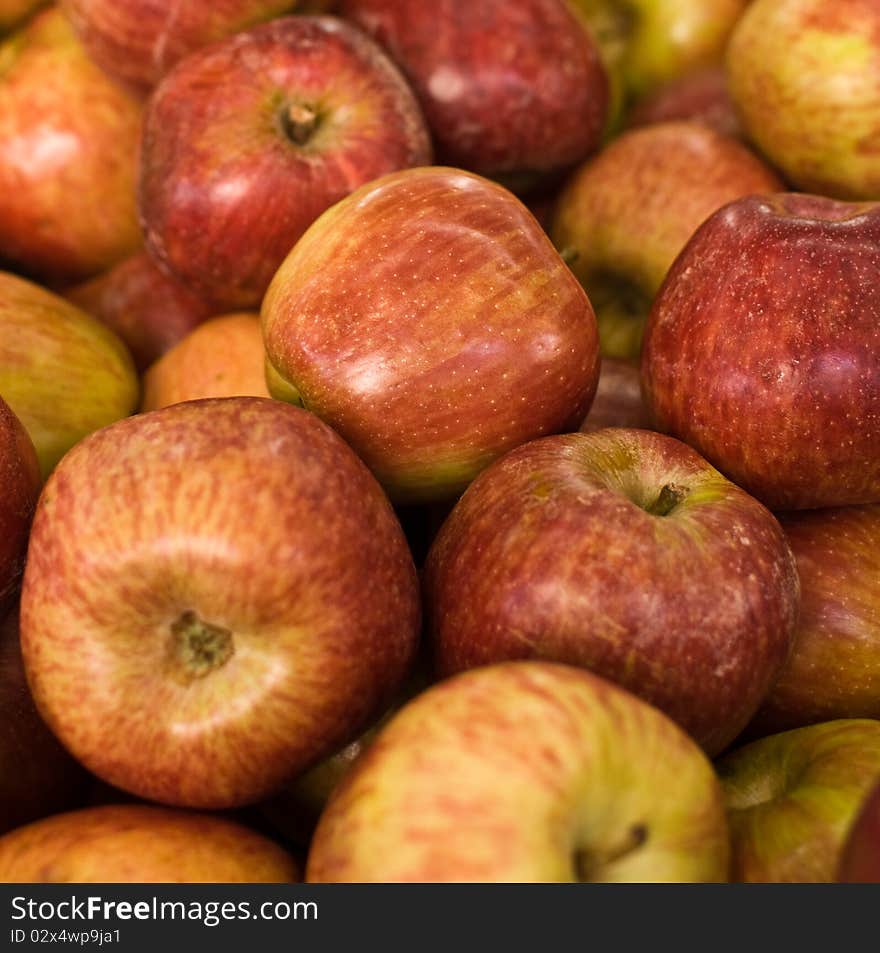 Ripe juicy fresh red apples abstract background . Ripe juicy fresh red apples abstract background .