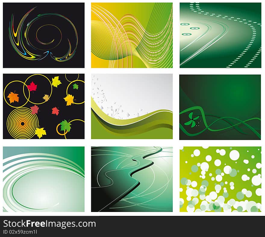 A set of abstract backgrounds